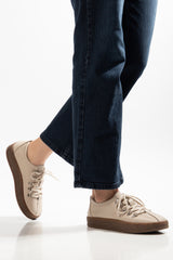 URBAN COMFORT TABAN KAPSÜLLÜ BAĞCIKLI KADIN GÜNLÜK SNEAKER AYAKKABI - Bej